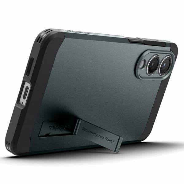 Spigen telefontaske til Galaxy S25 Edge Magsafe Tough Armor - Grøn Grön