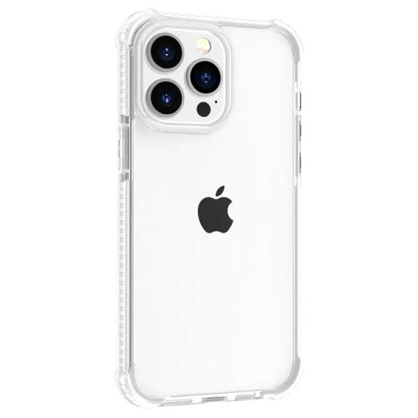 iPhone 14 Pro Max mobilcover gennemsigtigt stødsikkert - hvid