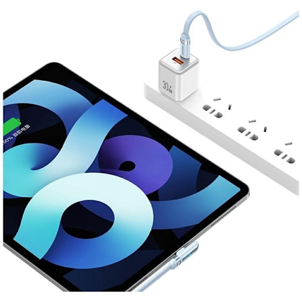 USAMS USB-C til USB-C 100W Kabel 120cm US-SJ653 Blå