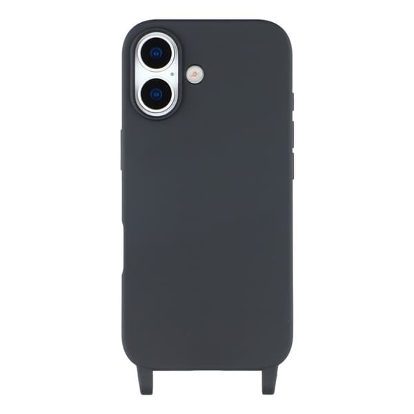 Mobilskal till iPhone 17 TPU med Hål för Rem - Svart Svart
