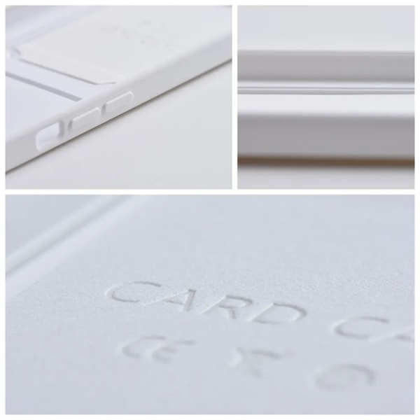iPhone 15 Plus Mobil Cover Kortholder - Hvid