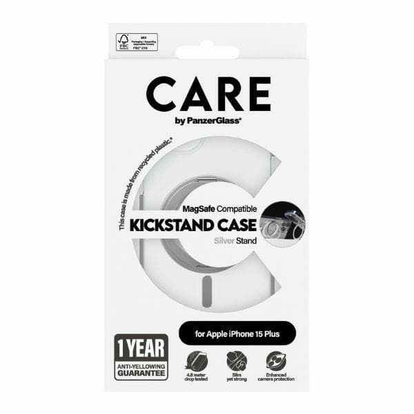 CARE PanzerGlass Mobilskal till iPhone 15 Plus MagSafe Kickstand