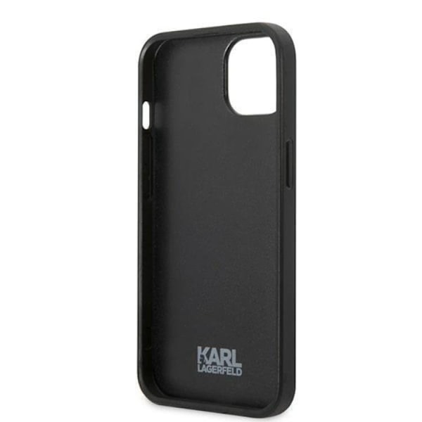 Karl Lagerfeld iPhone 13 Skal Flower Ikonik Karl - Grå Svart