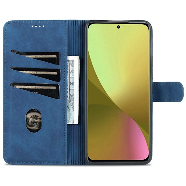 AZNS Xiaomi 12 Lite 5G Plånboksfodral Konstläder - Blå