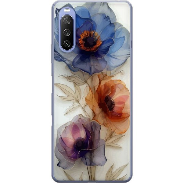 Mobilcover til Sony Xperia 10 III med silkeblomster