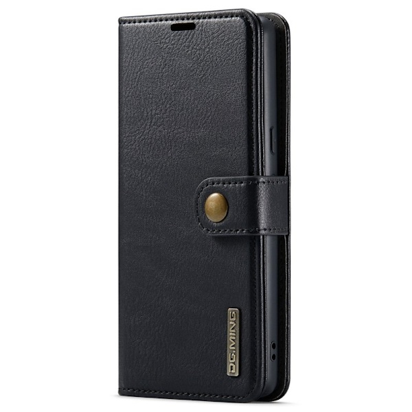 DG.MING Google Pixel 8 Äkta Läder Plånboksfodral Detachable Magnet Svart