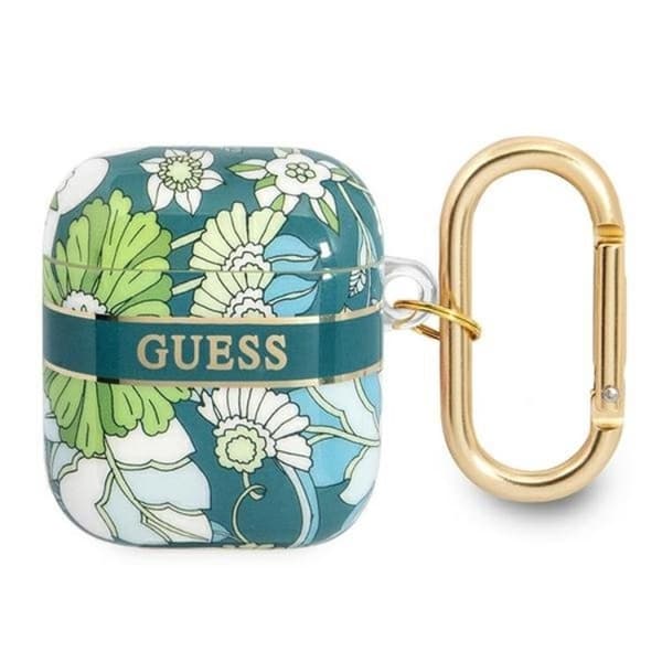 Guess AirPods Skal Flower Strap Collection - Grön Grön