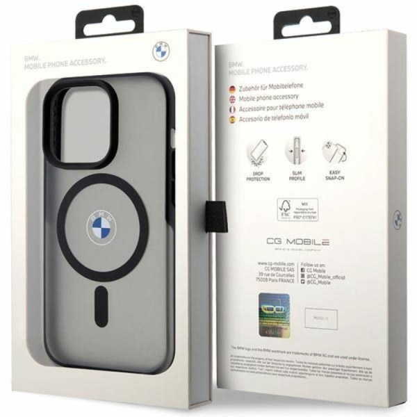 BMW iPhone 14 Pro Max mobiltaske Magsafe Signature - Sort