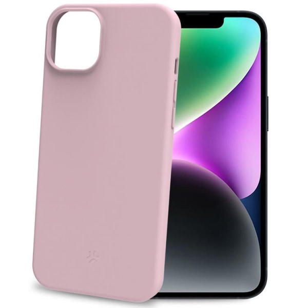 Celly iPhone 15 Mobile Case Planet Soft TPU - vaaleanpunainen