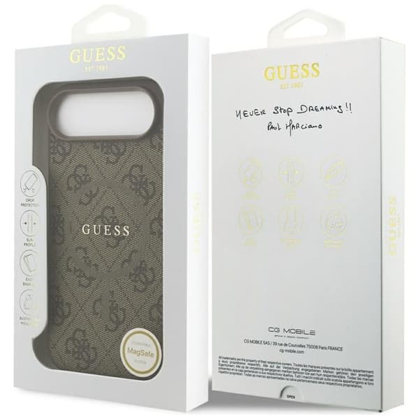 Guess Mobilskal till iPhone Air MagSafe 4G Ring Classic Logo - Brun