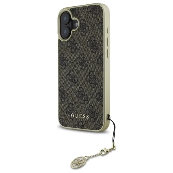 Guess Mobilskal till iPhone 16 Plus 4G Charms Collection - Brun Brun