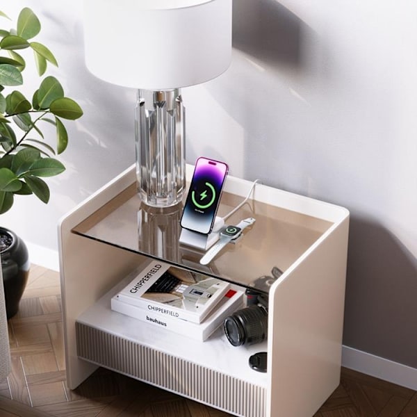 ALOGIC 3-in-1 Trådlös Laddare Magsafe iPhone - Apple Watch - AirPods - Vit