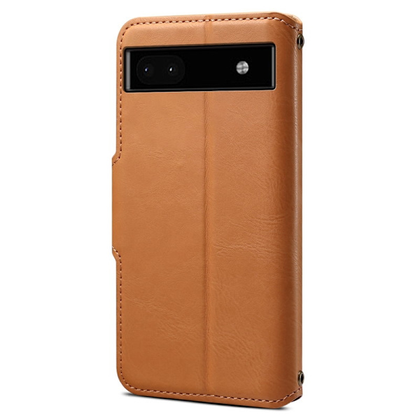 DENIOR Google Pixel 6a Plånboksfodral Konstläder Khaki