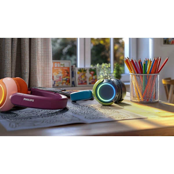 PHILIPS On-Ear Hörlurar Bluetooth Barn Volymbegränsning - Brun Brun