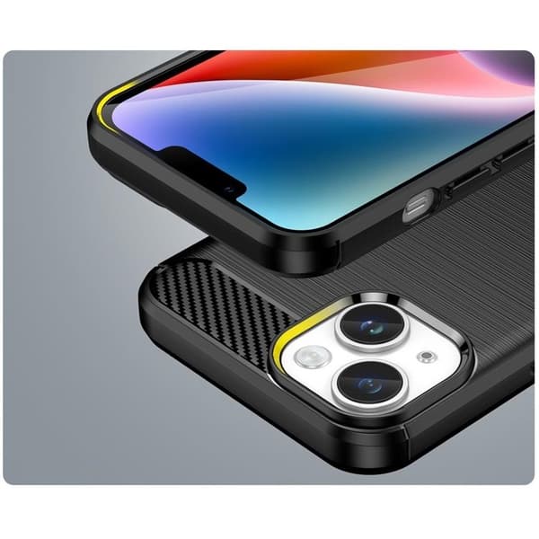 Mobilskal till iPhone 15 Plus Carbon Flexible - Svart Svart