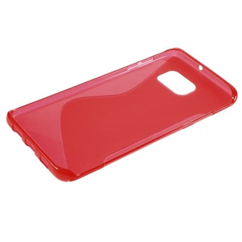 Flexicase Cover til Samsung Galaxy S6 Edge Plus - Rød Red