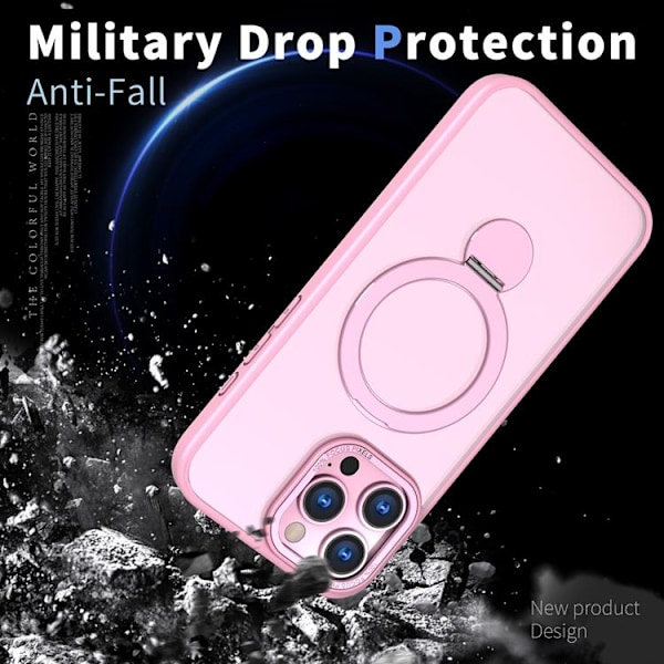 Mobilskal till iPhone 14 Pro Max MagSafe Rotating Kickstand - Rosa Rosa