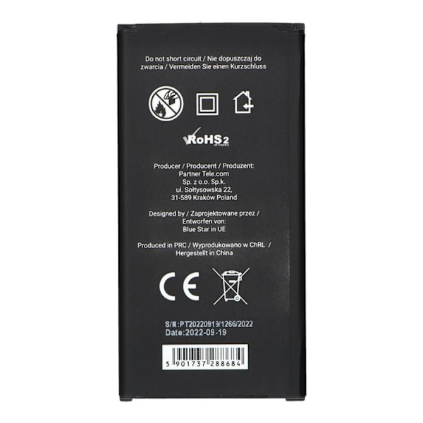 Blå stjerne Samsung S5 Batteri 2800 mAh PREMIUM