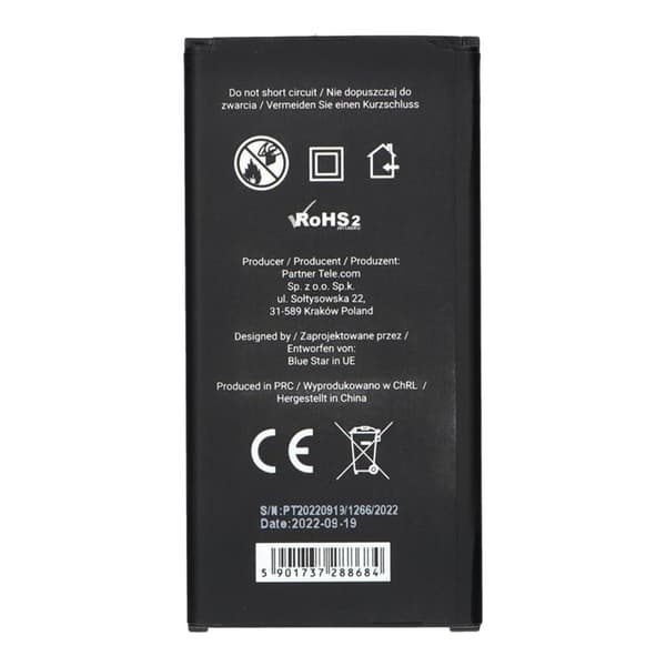 Blue Star Samsung S5 Batteri 2800 mAh PREMIUM