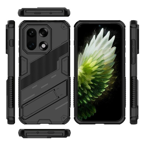 Mobilskal till OnePlus 15 PC + TPU Shockproof Kickstand Svart