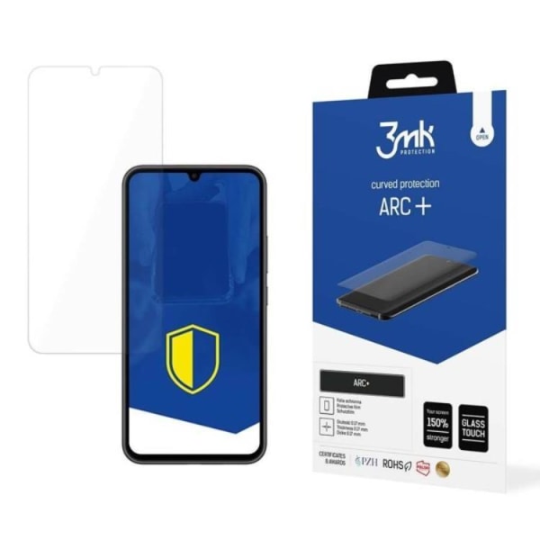 3MK Galaxy A34 5G Härdat Glas Skärmskydd Arc Plus