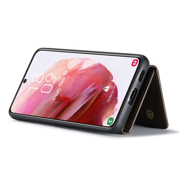 DG.MING M2 Series Plånboksfodral för Samsung Galaxy S23+ Konstläder Brun
