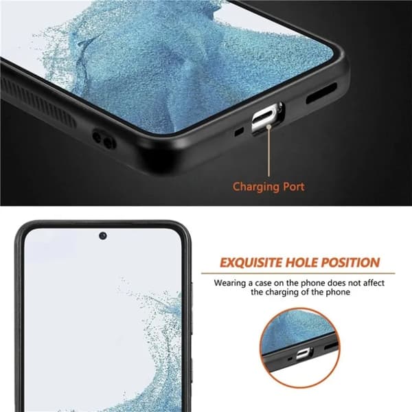 Galaxy S23 Plus -puhelinkotelo Magsafe PU-nahka - punainen Röd