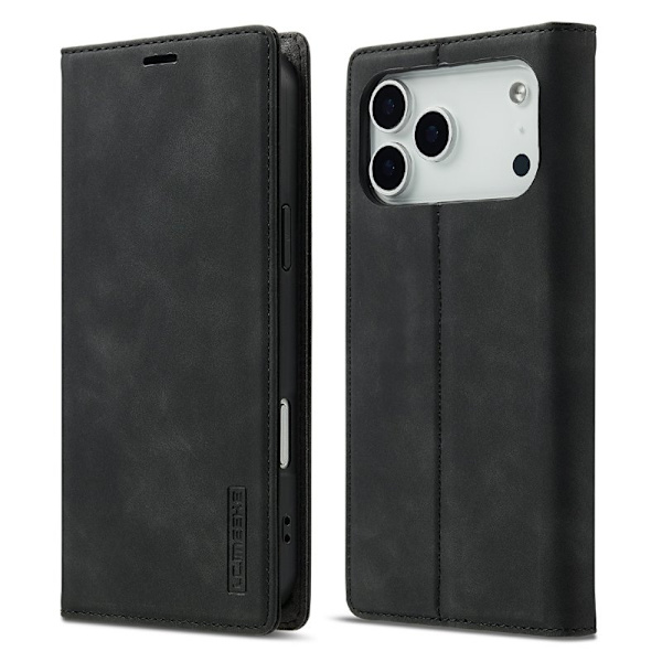 LC.IMEEKE iPhone 17 Pro Plånboksfodral Konstläder- Svart
