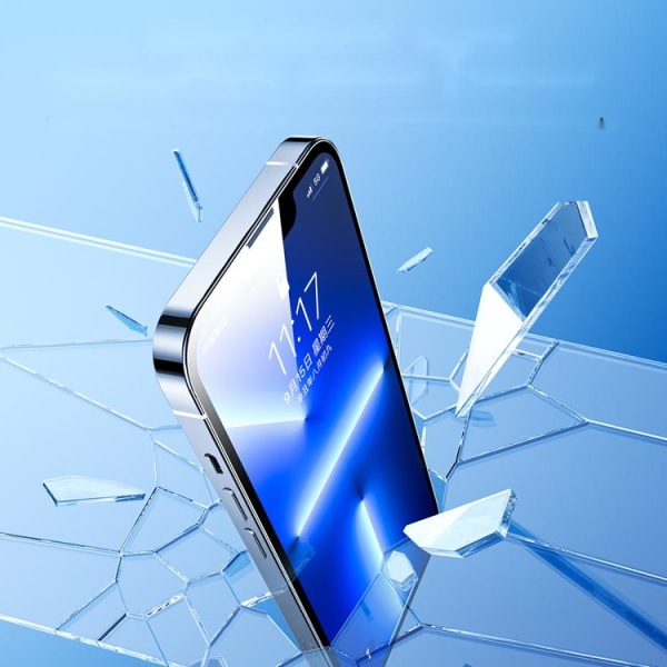 Joyroom iPhone 14 skærmbeskytter i hærdet glas med monteringssæt (Sva