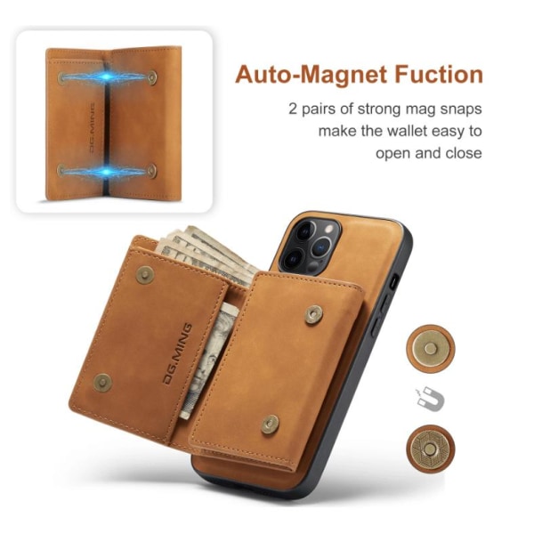 M1 DG.MING Magnetic Wallet Kortholder - Kaffe