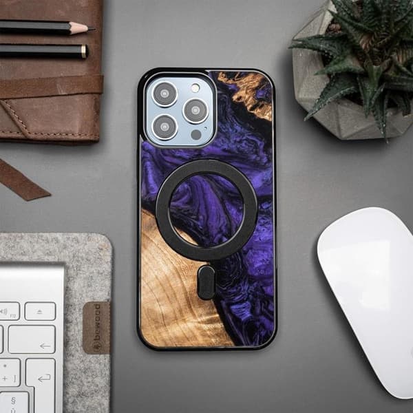 Bewood Mobilskal till iPhone 15 Pro Max Magsafe Unique Voilet