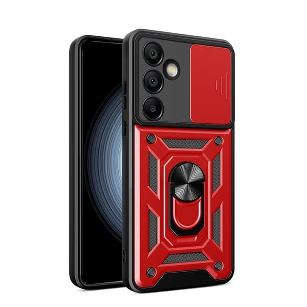 Telefontaske til Galaxy A26 Hybrid Armor Camshield - Rød Röd