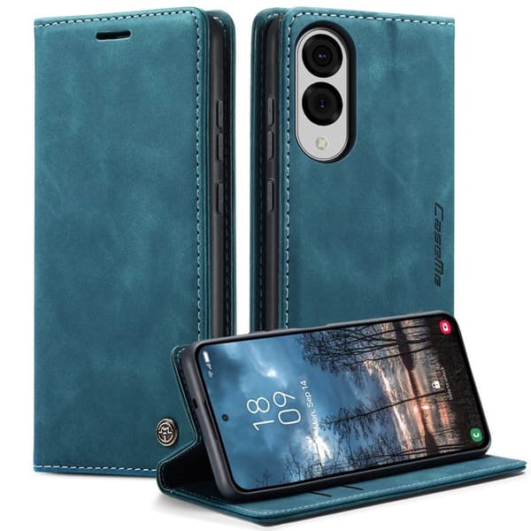 CASEME 013 Plånboksfodral för Samsung Galaxy S25 Edge - Blå