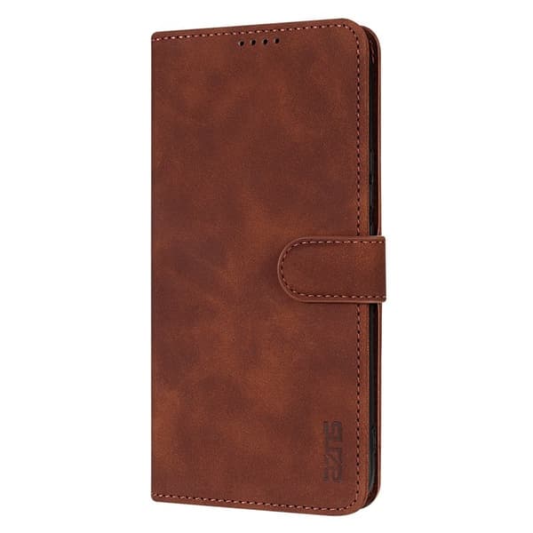 AZNS Xiaomi 17 Plånboksfodral Konstläder - Brun