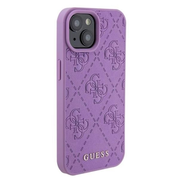Guess iPhone 15 Mobilskal Stamped - Lila