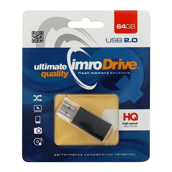 Imro Portable Memory Pendrive Axis 64 GB Svart