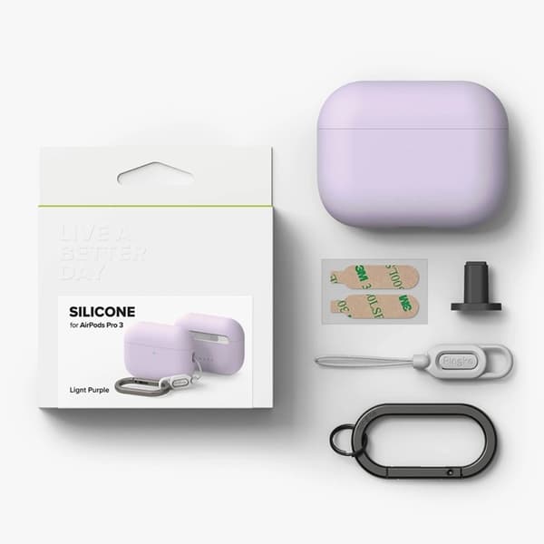 Ringke Apple Airpods Pro 3 Etui Silikone - Lys Lilla