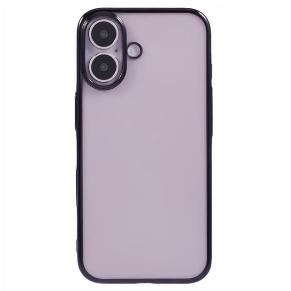 X-LEVEL Mobilskal till iPhone 16 Hård PC Transparent Stöttålig Svart