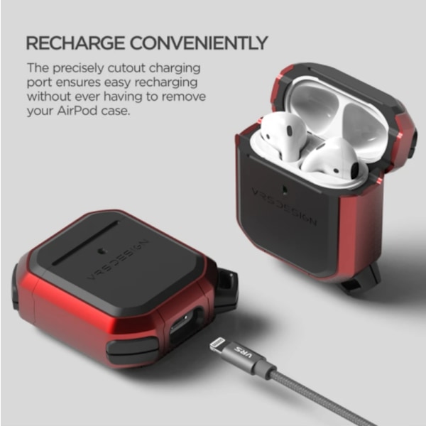 VRS DESIGN Active Skal Apple Airpods - Svart Svart