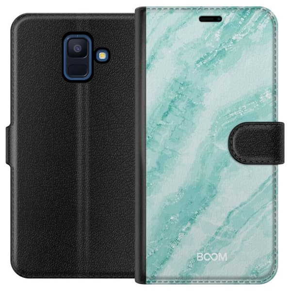 Plånboksfodral till Samsung Galaxy A6 (2018) med Mint Marble