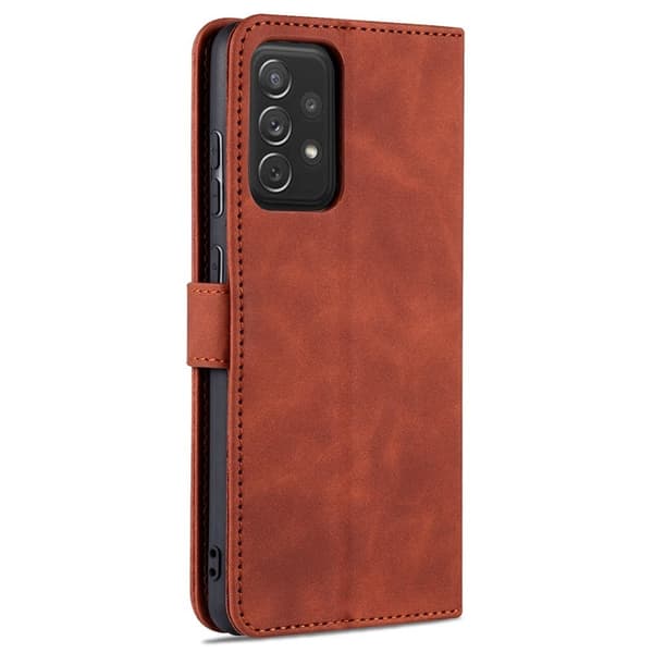 AZNS Samsung Galaxy A72 Plånboksfodral Konstläder - Brun