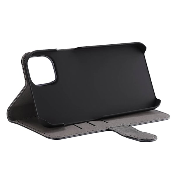 BUFFALO Ægte Læder iPhone 14 Plus Pung Taske - Sort Black