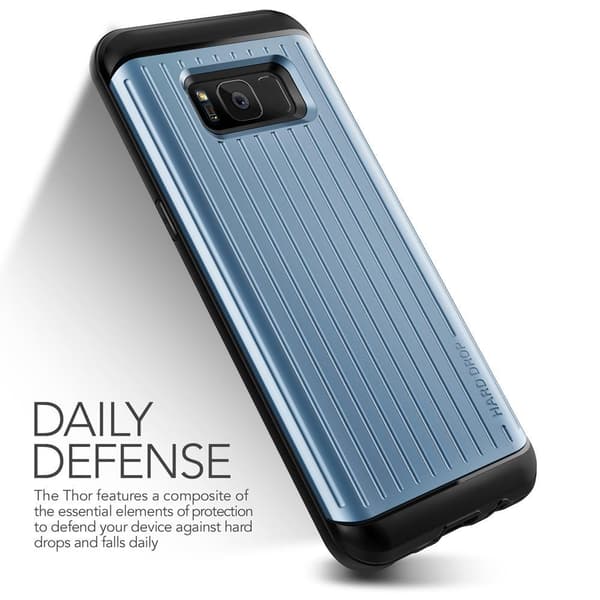 Verus Waved Hard Drop -kuori Samsung Galaxy S8 Plus -laitteelle - sininen Blue