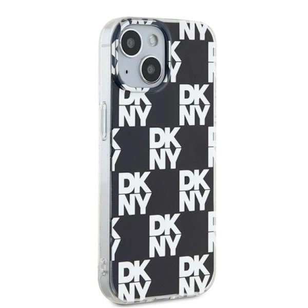 DKNY iPhone 15/14 Plus Mobilskal IML Checkered Mono Pattern Svart