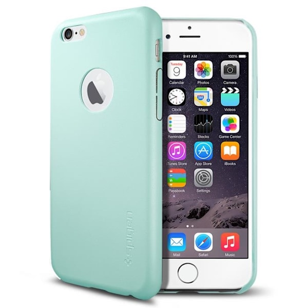 SPIGEN Leather Fit Skal till Apple iPhone 6/6S  (Mint)