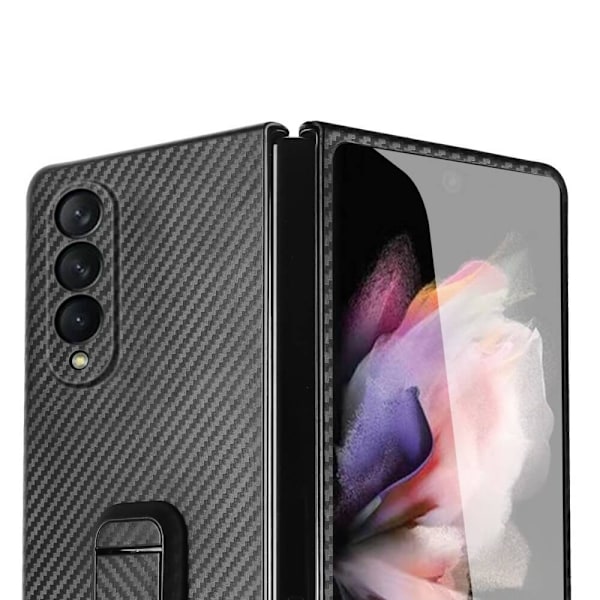 Carbon Fiber Mobilskal till Samsung Galaxy Z Fold 3 - Svart Svart