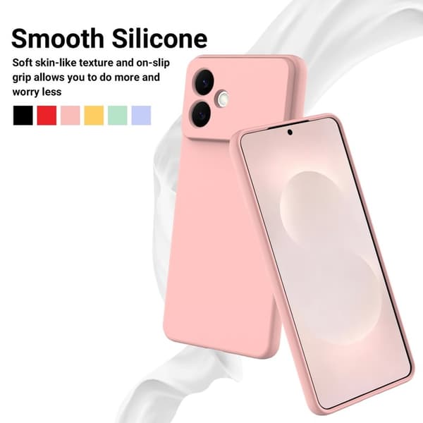 Samsung Galaxy S26 Edge Skal Flytande Silikon - Rosa
