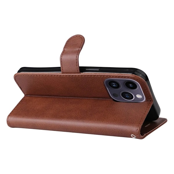 KT iPhone 15 Pro Max Plånboksfodral - Brun