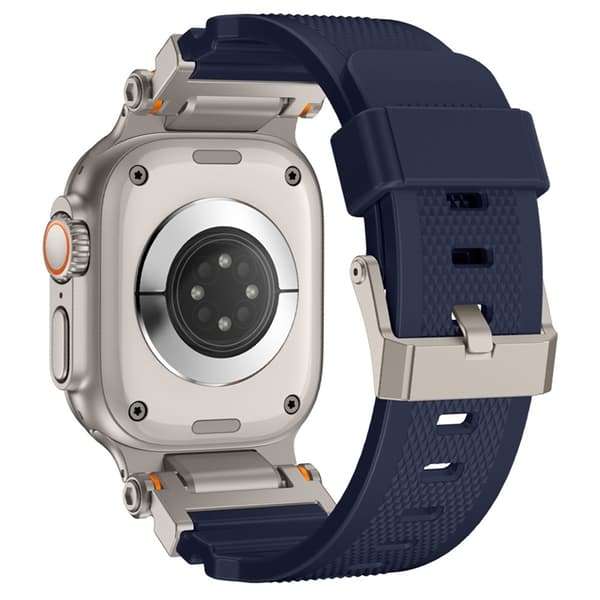 Apple Watch 42/44/45/46/49mm Armband Silikon - Blå Blå