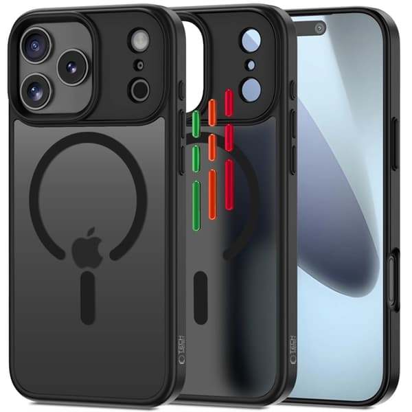 Tech-Protect Mobilskal till iPhone 17 Pro Magsafe Matte - Svart Svart